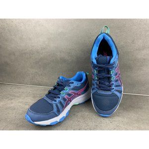 Asics Women Running  Shoe Size 6.5 Gel Venture 7 Sneakers 1012A476 Blue Hot Pink